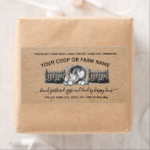 Farmhouse Vintage Egg Carton  Etiket (Insitu)