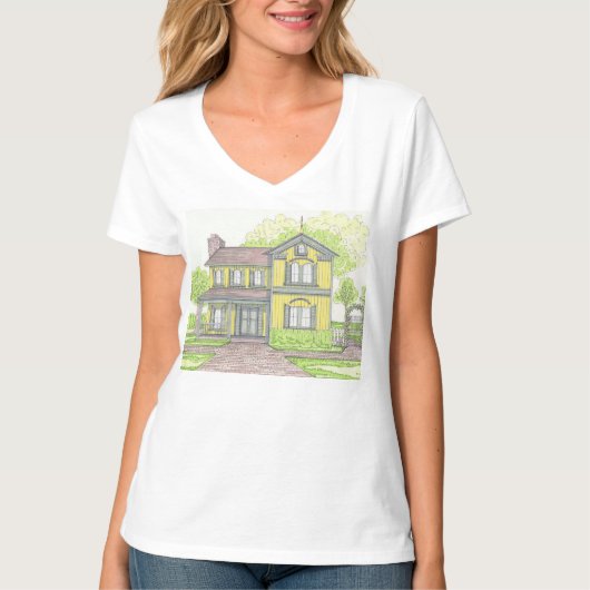 FarmHouse Vneck Tshirt (Voorkant)