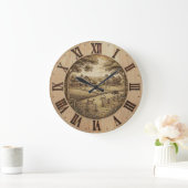 Farmhouse Wall Clock Grote Klok (Huis)