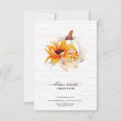 Farmhouse Waterverf Herfst Kaartenzorg Bedankkaart (Achterkant)