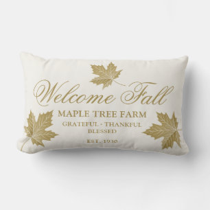 Farmhouse Welcome Herfst Aangepaste naam. Lumbar P Kussen
