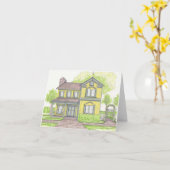 FarmHouse Wenskaart Kaart (Gele Bloem)