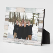 Farmhouse Wood Persoonlijke naam Foto Plaque Fotoplaat (Zijkant)