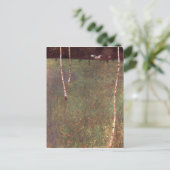 Farmhouses met Birch Trees Briefkaart (Staand voorkant)