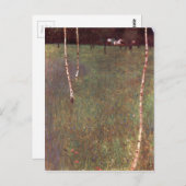 Farmhouses met Birch Trees Briefkaart (Voorkant / Achterkant)