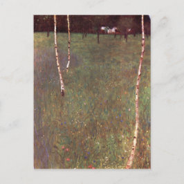 Farmhouses met Birch Trees Briefkaart