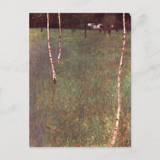 Farmhouses met Birch Trees Briefkaart (Voorkant)