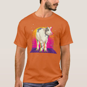 Farming Boerderij Dierenvriend boer Vaporwave 80s T-shirt