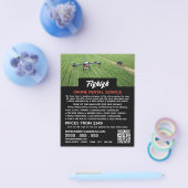 Farming Drone Portrait, Drone Rental Company Flyer (Enkel)