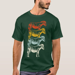 Farming Gifts Retro Ezel T-shirt