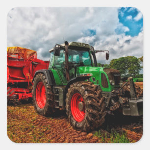 Farming Tractor Foto Sticker