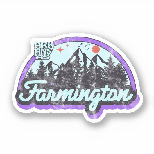 Farmington, Arkansas Sticker (Voorkant)
