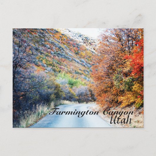 Farmington Canyon Utah Schilderachtig drive Briefkaart (Voorkant)