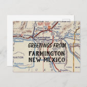Farmington New Mexico Briefkaart (Voorkant / Achterkant)