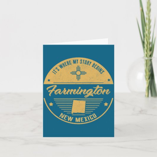 Farmington New Mexico Its Where My Story Begins  Kaart (Voorkant)