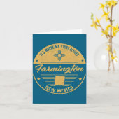 Farmington New Mexico Its Where My Story Begins  Kaart (Gele Bloem)