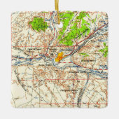 Farmington NM Topo Map Keramisch Ornament (Voorkant)