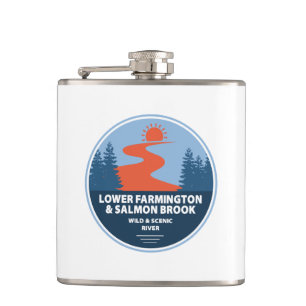 Farmington & Salmon Brook Wild & Schilderachtig ri Heupfles