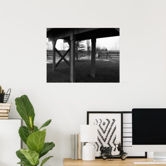 Farmington Utah Horse Boerderij Poster (Thuiskantoor)