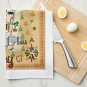 Farmington Valley, Connecticut, moeder van de sted Theedoek (Quarter Fold)