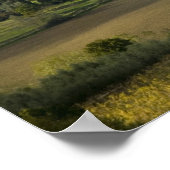 Farmland rond Montepulciano, Toscane, Italië Poster (Hoek)