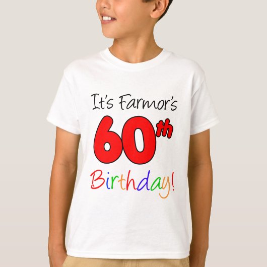 Farmor's 60e verjaardag Zweedse grootmoeder T-shirt (Voorkant)