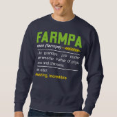 Farmpa Funny Farming Farmer Grandpa Definition Trui (Voorkant)