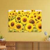 Farms | A Sunflower Field Canvas Afdruk (Insitu (Woonkamer))
