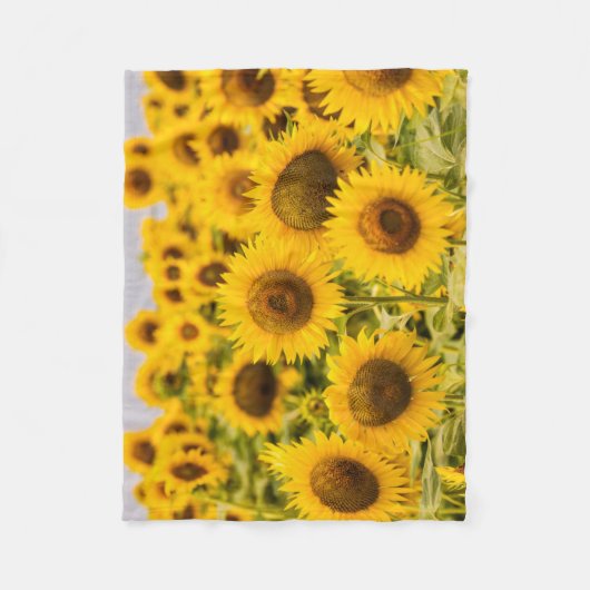 Farms | A Sunflower Field Fleece Deken (Voorkant)