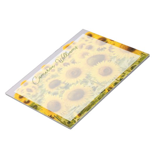 Farms | A Sunflower Field Notitieblok (Schuin)