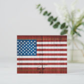 Farms | American Flag Barn Mural Briefkaart (Staand voorkant)