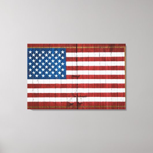 Farms | American Flag Barn Mural Canvas Afdruk (Voorkant)
