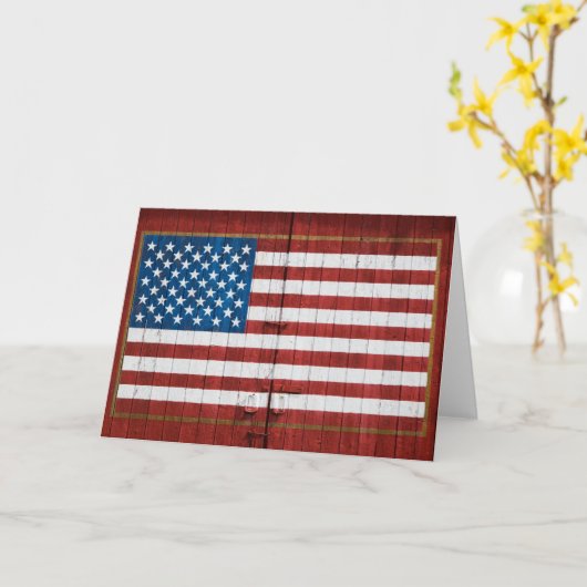 Farms | American Flag Barn Mural Kaart (Gele Bloem)