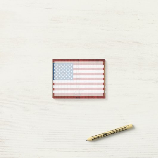Farms | American Flag Barn Mural Post-it® Notes (Op bureau)