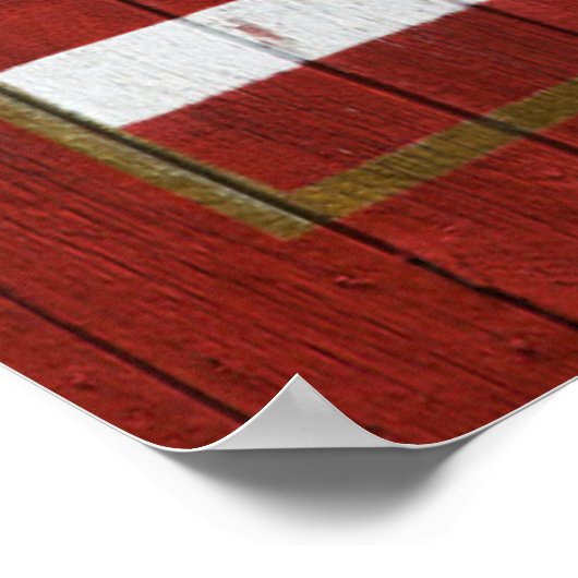 Farms | American Flag Barn Mural Poster (Hoek)