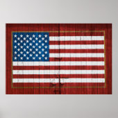 Farms | American Flag Barn Mural Poster (Voorkant)