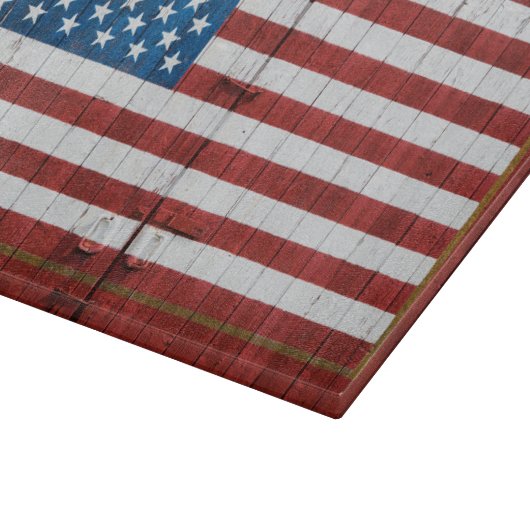 Farms | American Flag Barn Mural Snijplank (Hoek)