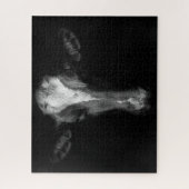 Farms | B&W Cow Head Shot Legpuzzel (Verticaal)