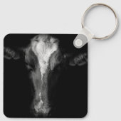 Farms | B&W Cow Head Shot Sleutelhanger (Achterkant)
