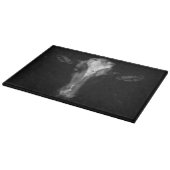 Farms | B&W Cow Head Shot Snijplank (Hoek)