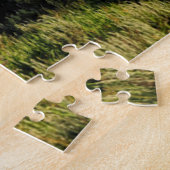 Farms Barn Shadowed by Snow Capped Mountains Legpuzzel (Zijkant)