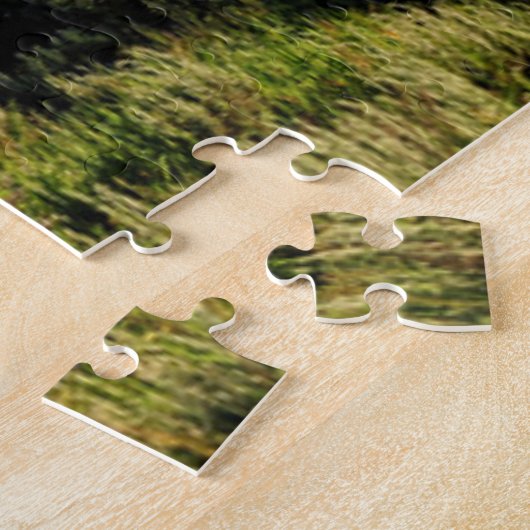 Farms Barn Shadowed by Snow Capped Mountains Legpuzzel (Zijkant)