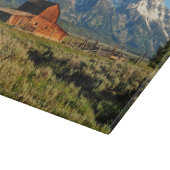 Farms Barn Shadowed by Snow Capped Mountains Snijplank (Hoek)