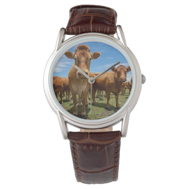 Farms Brown Cow Group Horloge (Voorkant)