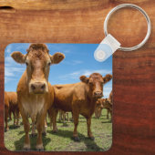 Farms Brown Cow Group Sleutelhanger (Achterkant)