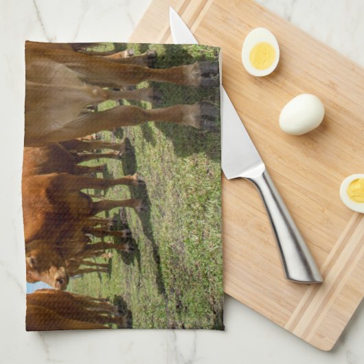 Farms Brown Cow Group Theedoek (Quarter Fold)