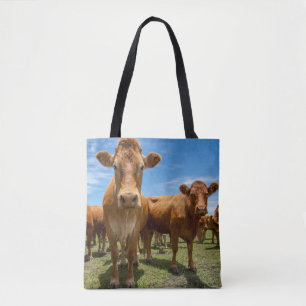 Farms Brown Cow Group Tote Bag