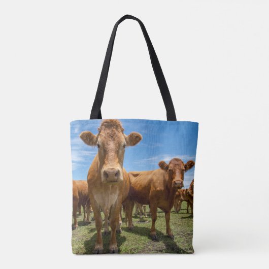 Farms Brown Cow Group Tote Bag (Achterkant)
