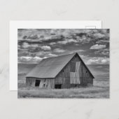 Farms | BW American Flag Barn Scene Briefkaart (Voorkant / Achterkant)