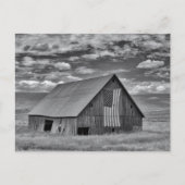 Farms | BW American Flag Barn Scene Briefkaart (Voorkant)